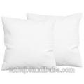 Pas cher 100% coton blanc lavable Zipper 45 * 45cm taie d&#39;oreiller